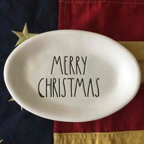 RESERVED - Rae Dunn MERRY CHRISTMAS Oval