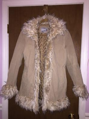 Tan Furry Coat