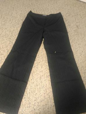 Ann Taylor black with stripe work pants