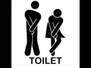 Man Women Bathroom Sticker Wall Decor