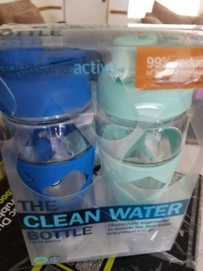 The clean water bottle
