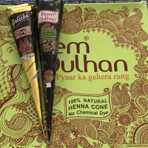 Indian henna/mehendhi tatoo paste cones