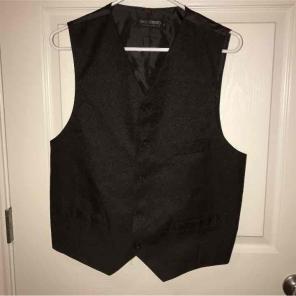 Umo Lorenzo black formal vest small
