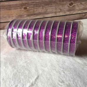 12 New Glitter Ribbon 3/8"x 3yds. ea
