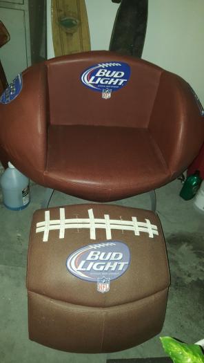 NFL Football chair with cooler