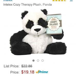 New! And gift wrapped Warmies panda
