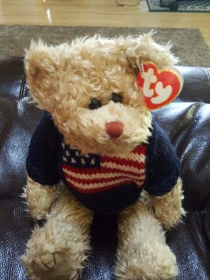 TY GRANT BEAR 1993 "LET FREEDOM RING"