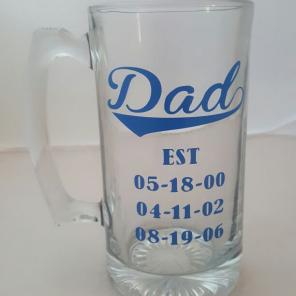 Personalized Beer mugs for dad