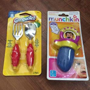 BABY LOT FRESH FOOD FEEDER/ FORK & SPOON