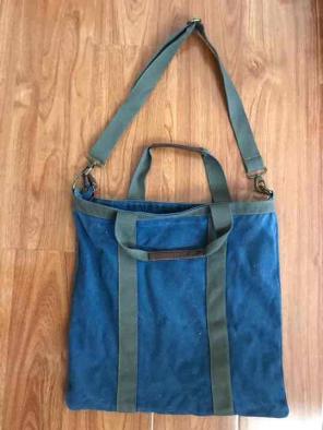 Denim messenger bag
