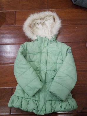 Girl green jacket