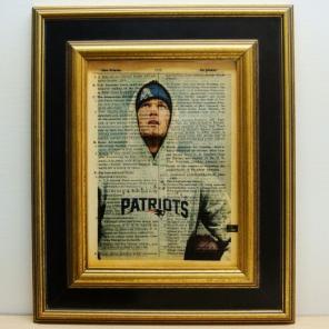 Tom Brady print vintage dictionary page