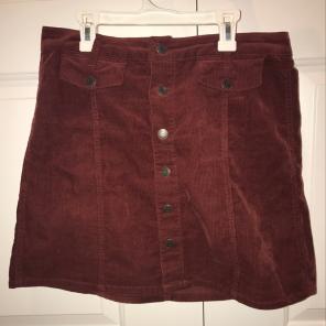 Burgundy skirt
