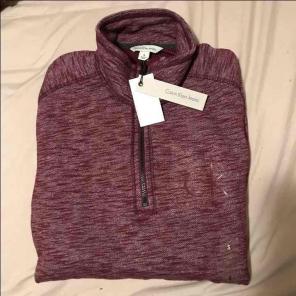 Calvin Klein turtle neck half zip up