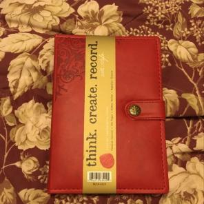 Red Journal Italian Leatherette Cover