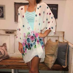 Lucky Mango floral kimono