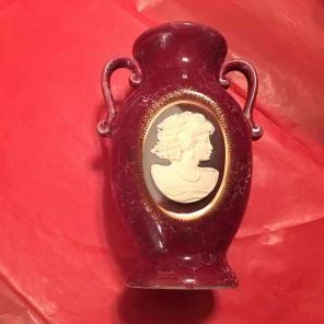 Vintage Cameo Vase