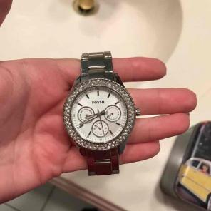 Fossil silver watch