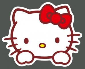 Hello Kitty sticker decal