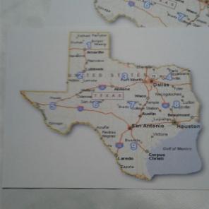 WWB-144/Note Cards/Texas Map