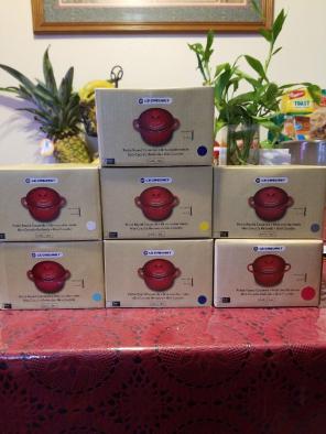 Set of 7 Le Creuset Mini Cocottes (8oz.)