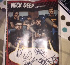 Neck Deep Hand Signed Mini Poster