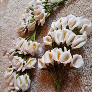 133 pcs mini real Calla Lily flowers