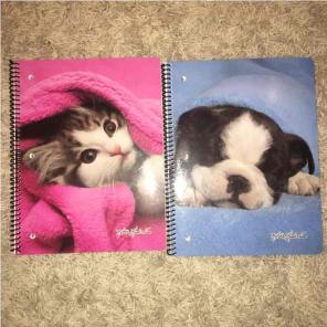 Dog and Cat Spiral Notebooks