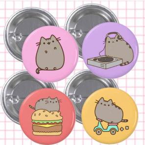 Kawaii Cat Button Pins