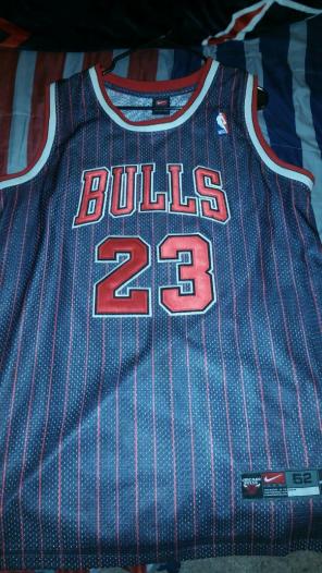 Jordan playoff pinstripe stitched jersey