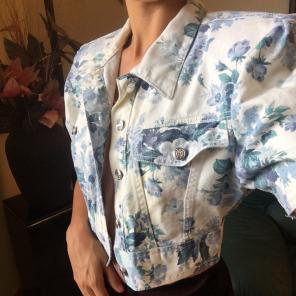 Vintage Floral Denim Jacket