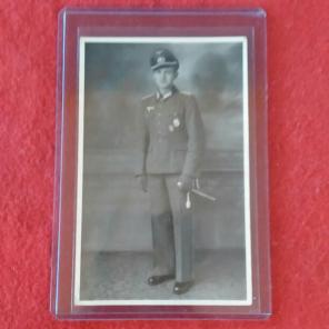 WWII German Officer Post Card
