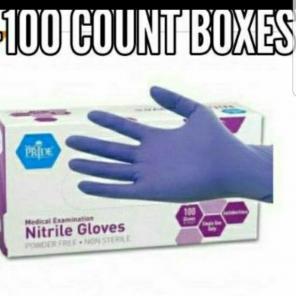 5 boxes Medium latex free gloves