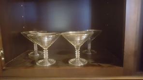 Vintage Manhattan martini glasses