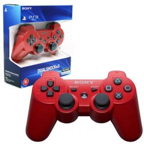 Red PS3 Sony Wireless Controller