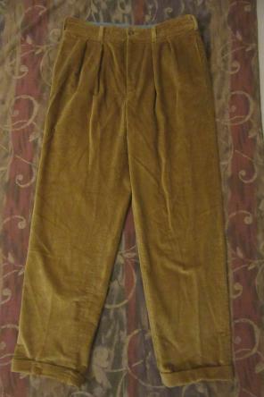 vntg corduroy pants france 33x31