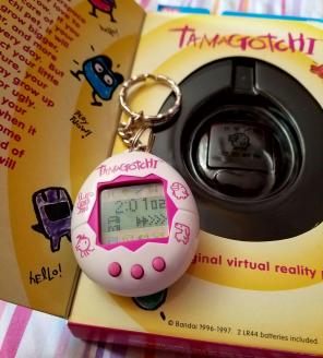 White/Pink Tamagotchi