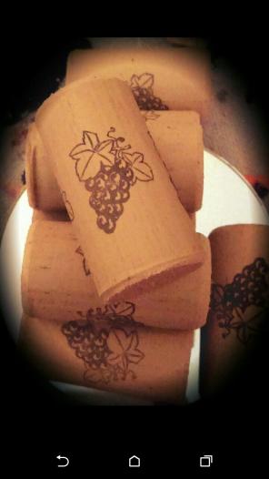 Used synthetic wine corks