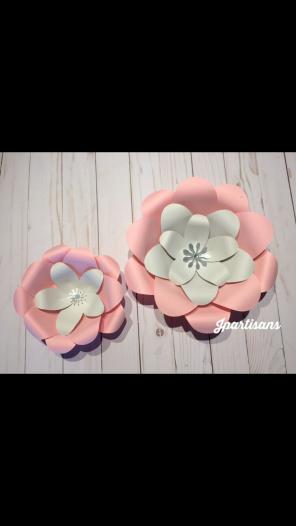 Sample 2 tine paper flower