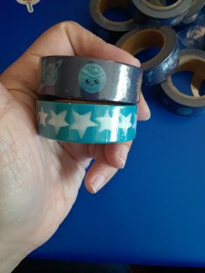Space and stars washi set