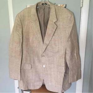 100% Silk/Linen Look 2 Button Blazer,