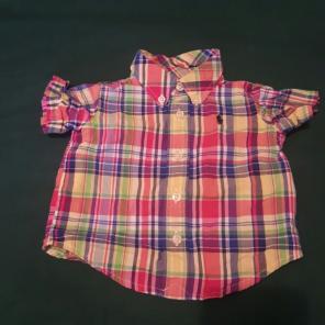 RALPH LAUREN BABY PLAID BUTTON UP SHIRT