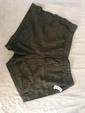 Old Navy Military Green Linen Shorts