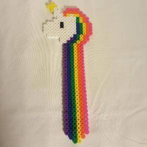 Rainbow unicorn bookmark