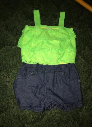 lime green romper