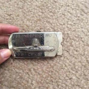 ️FREE SHIP⭐️USS Independence belt buckle