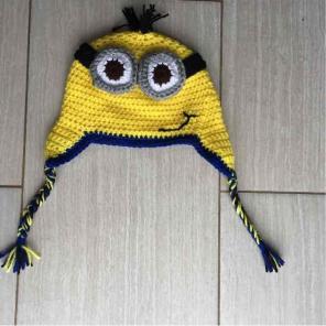 Minion Crochet Beanie