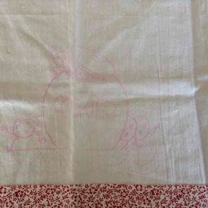 2 pcs towels stamped embroidery