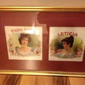 Prima Lucia and Leticia cigar labels