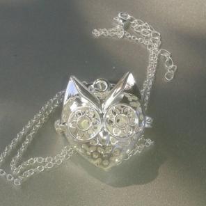 Owl Cage Diffuser Necklace